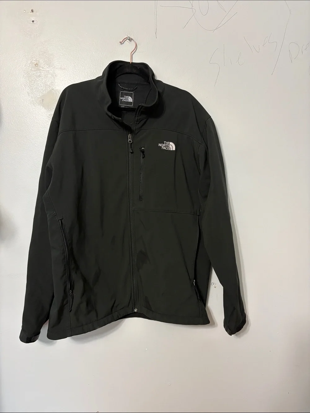 The North Face Apex Soft Shell Jacket Black Men’s XXL Full Zip Fleece Lined